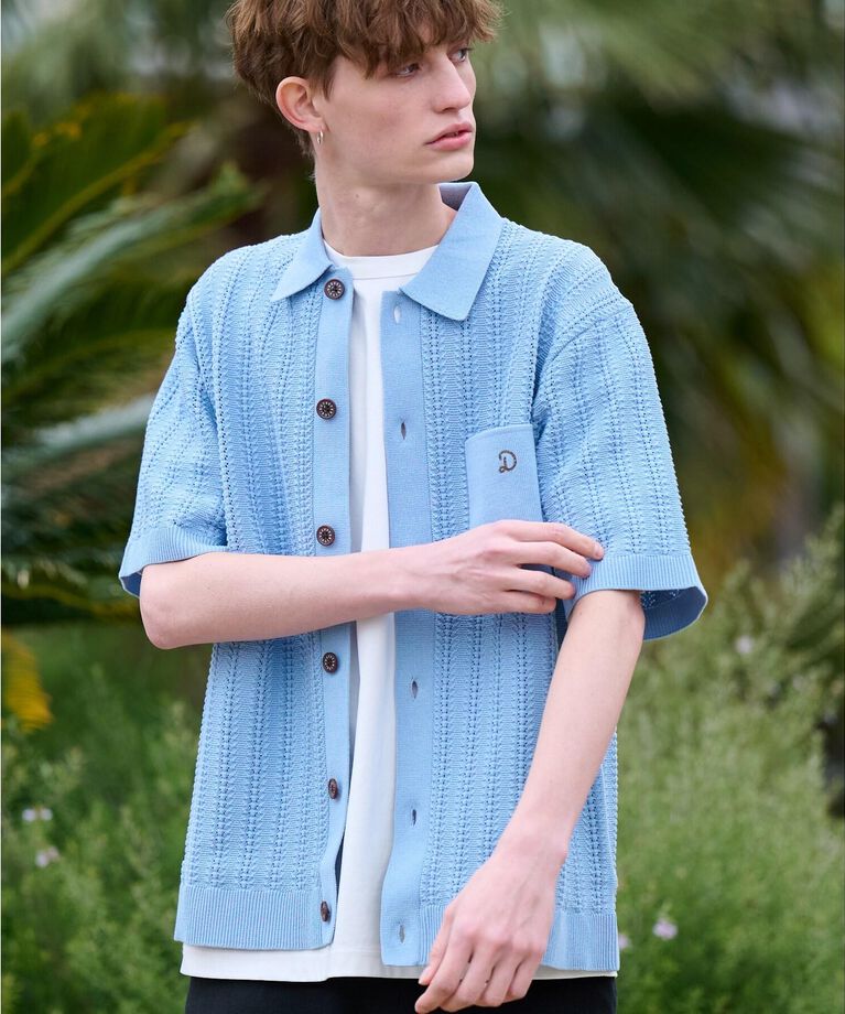 DRESSTERIOR「【Safari5月号掲載】オーガニックコットン キューバニットシャツ」|ニット・セーター|