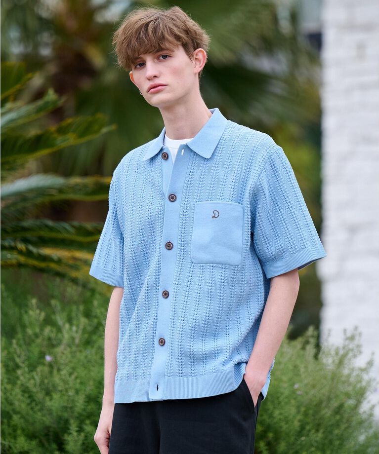 DRESSTERIOR「【Safari5月号掲載】オーガニックコットン キューバニットシャツ」|ニット・セーター|