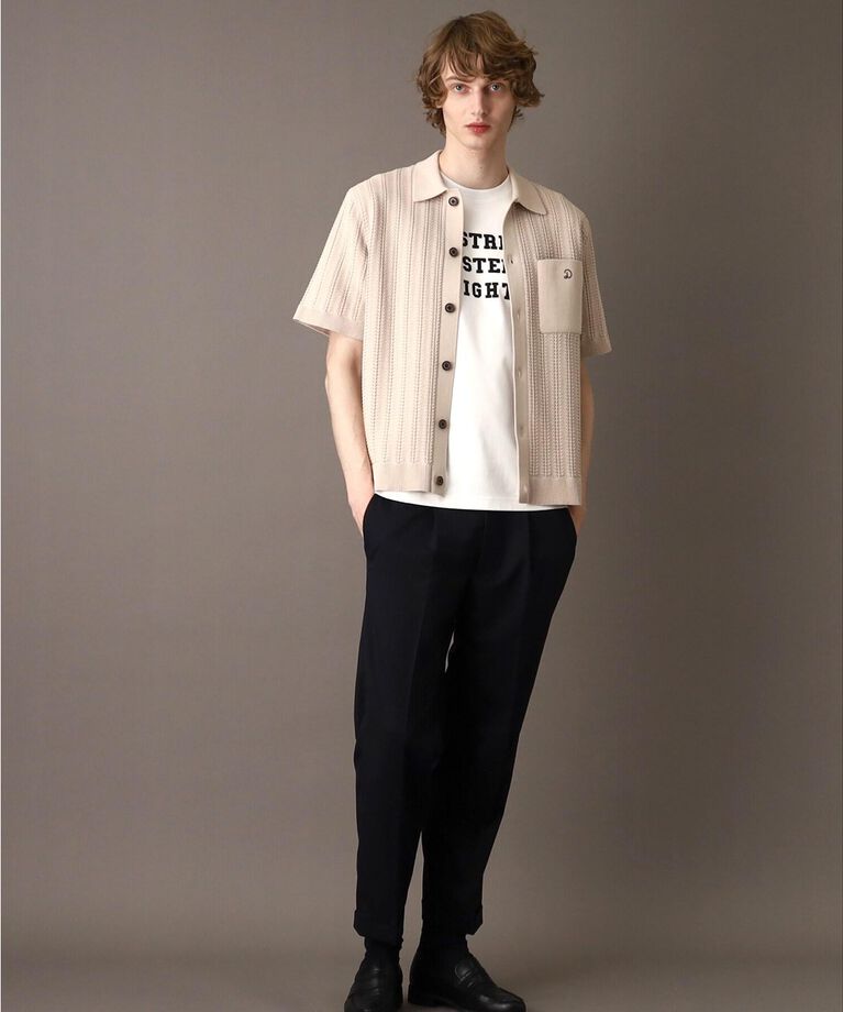 DRESSTERIOR「【Safari5月号掲載】オーガニックコットン キューバニットシャツ」|ニット・セーター|