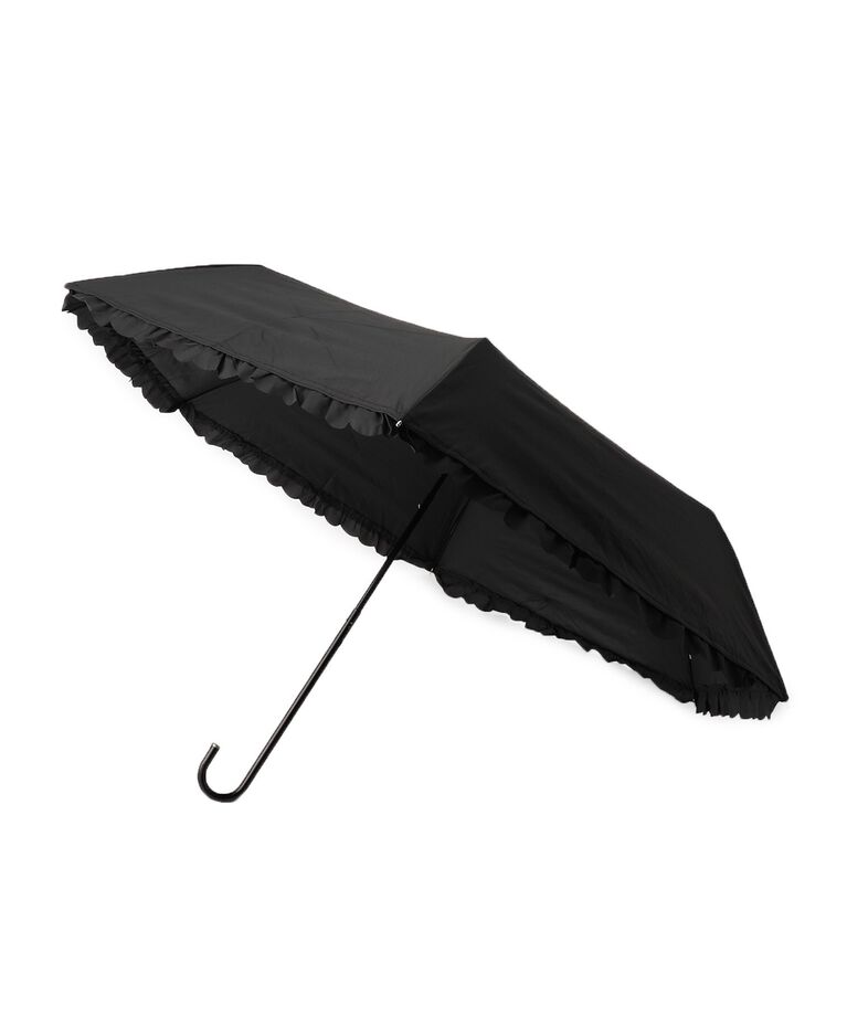 grove「ヒートカットフリル　ミニ【晴雨兼用】【紫外線遮蔽率／遮光率99．9％以上】」|傘|ブラック(019)