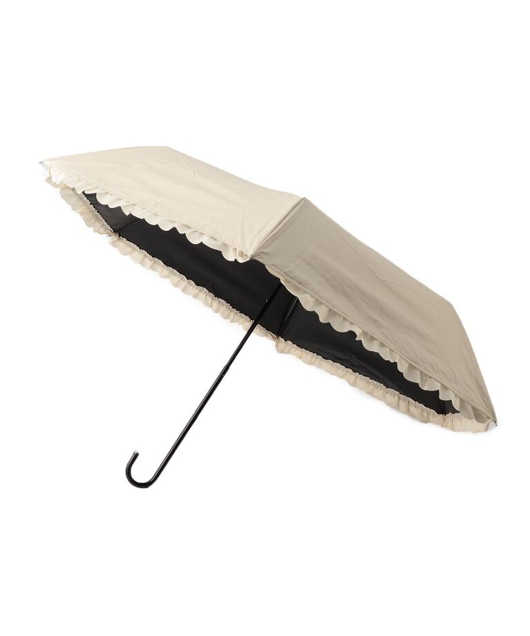 grove「ヒートカットフリル　ミニ【晴雨兼用】【紫外線遮蔽率／遮光率99．9％以上】」|傘|ベージュ(052)