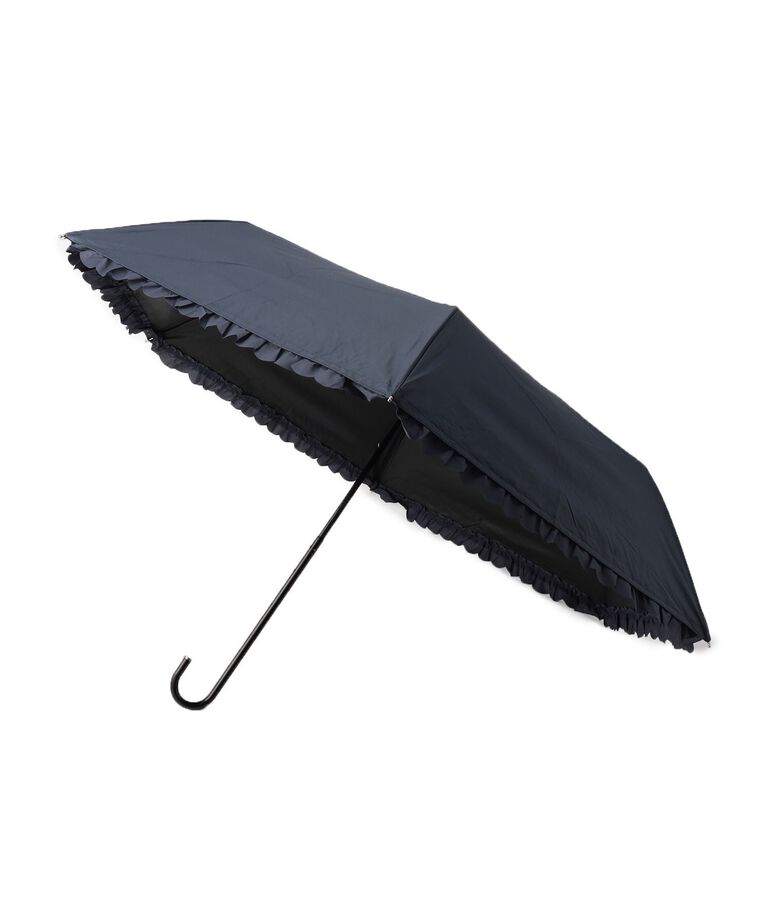 grove「ヒートカットフリル　ミニ【晴雨兼用】【紫外線遮蔽率／遮光率99．9％以上】」|傘|ネイビー(094)