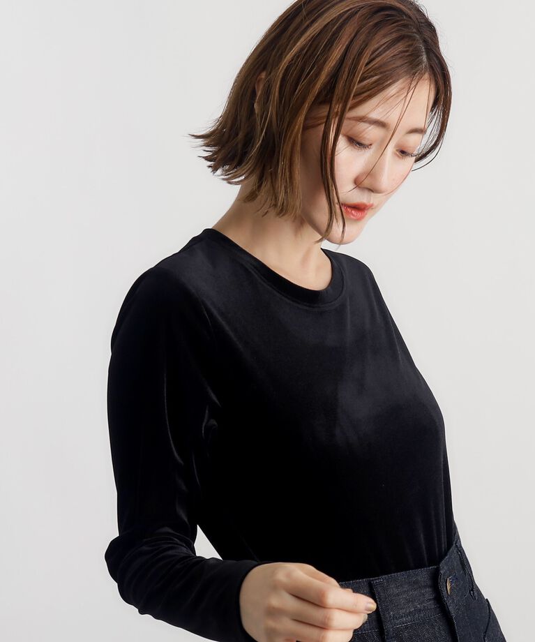 grove「シアーカットベロアロンT」|Tシャツ・カットソー|