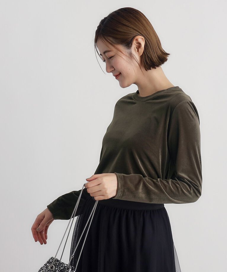 grove「シアーカットベロアロンT」|Tシャツ・カットソー|