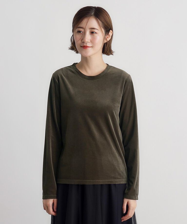 grove「シアーカットベロアロンT」|Tシャツ・カットソー|