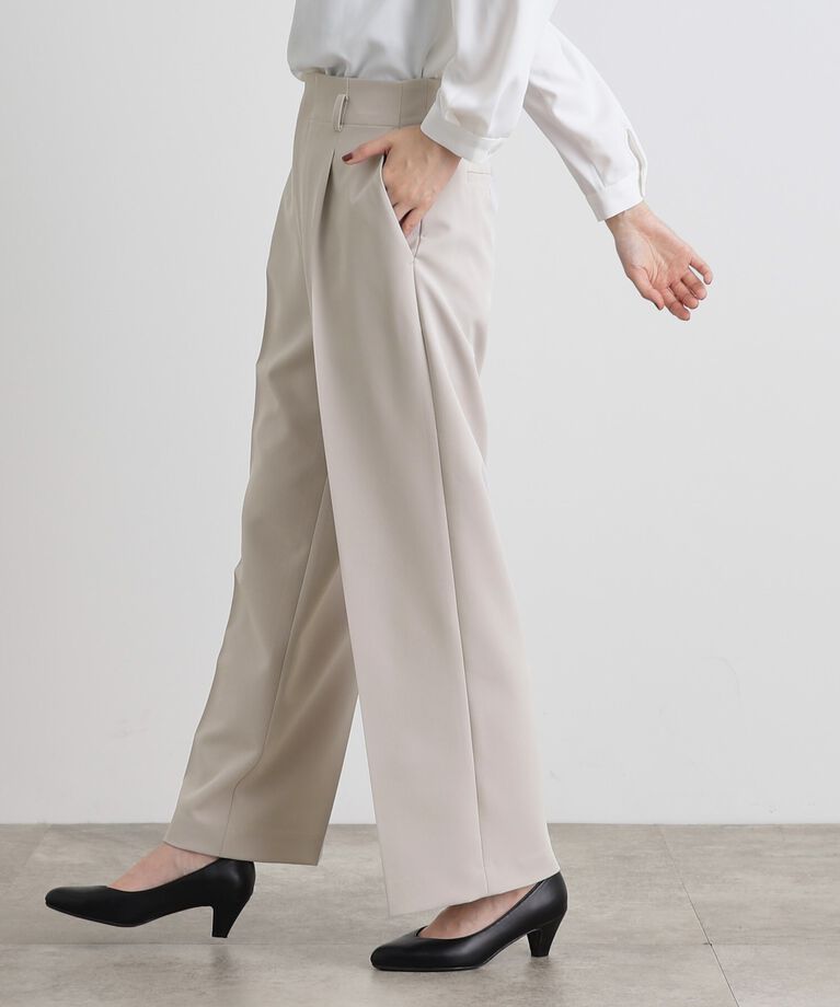 grove「【洗える】しなやかストレッチワイドパンツ」|その他|