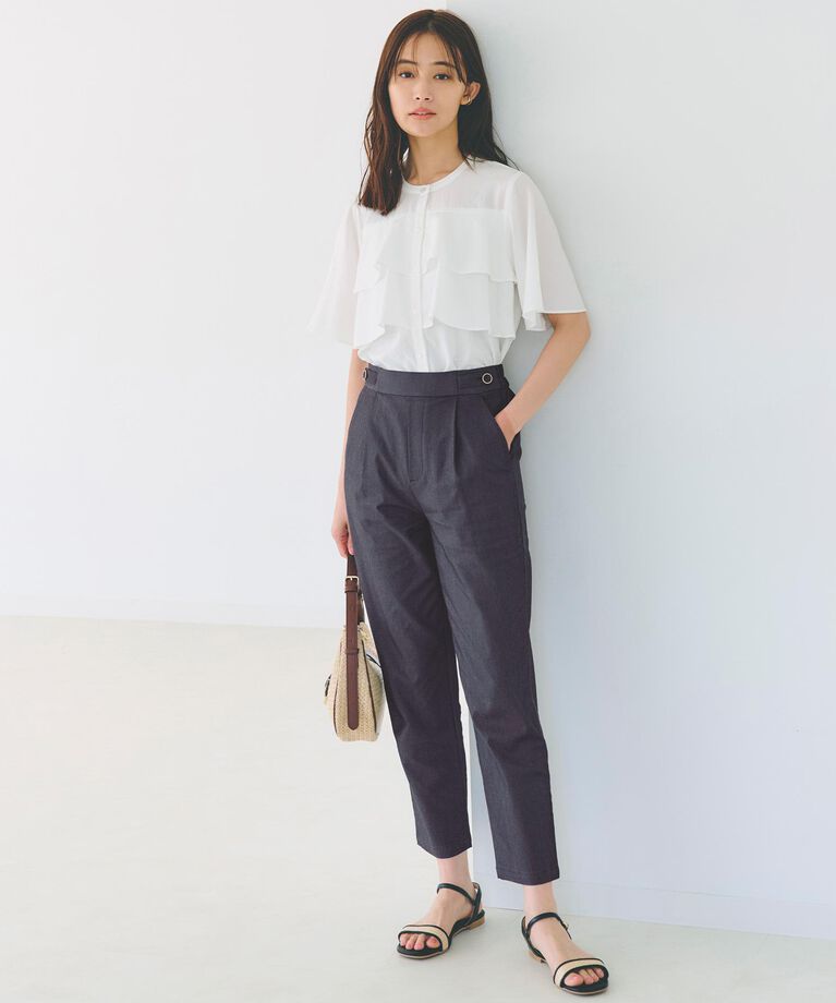grove「甘さを抑えた大人のラッフルフリルブラウス」|シャツ・ブラウス|