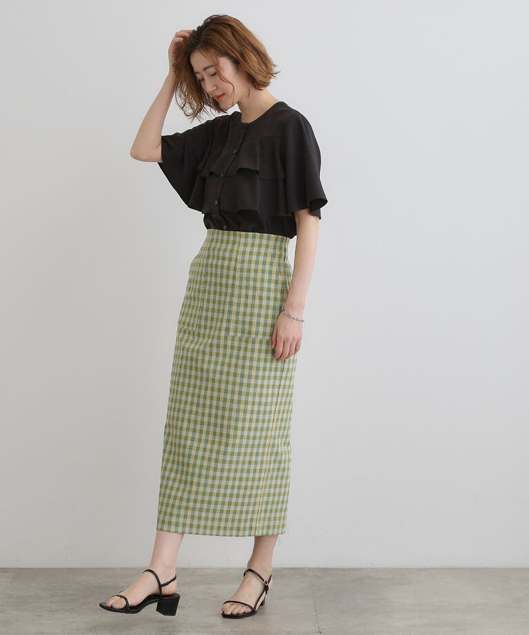 grove「甘さを抑えた大人のラッフルフリルブラウス」|シャツ・ブラウス|