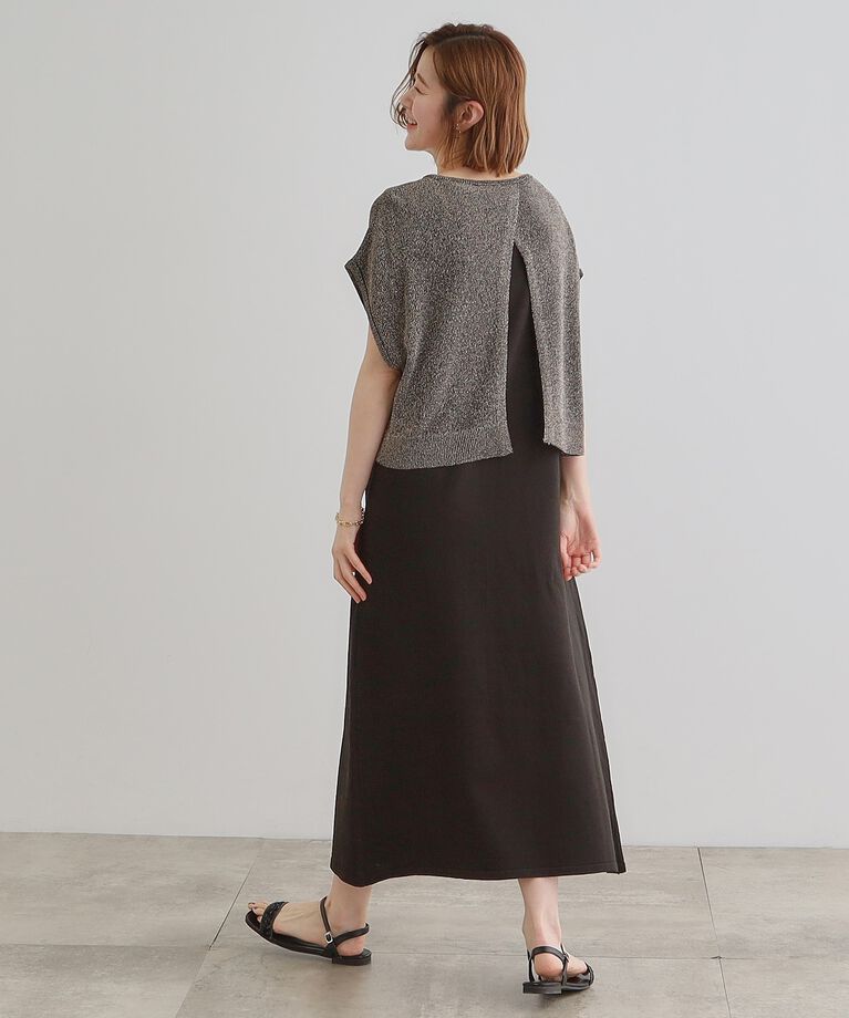 grove「ラメベスト×ニットワンピースSET」|ワンピース|