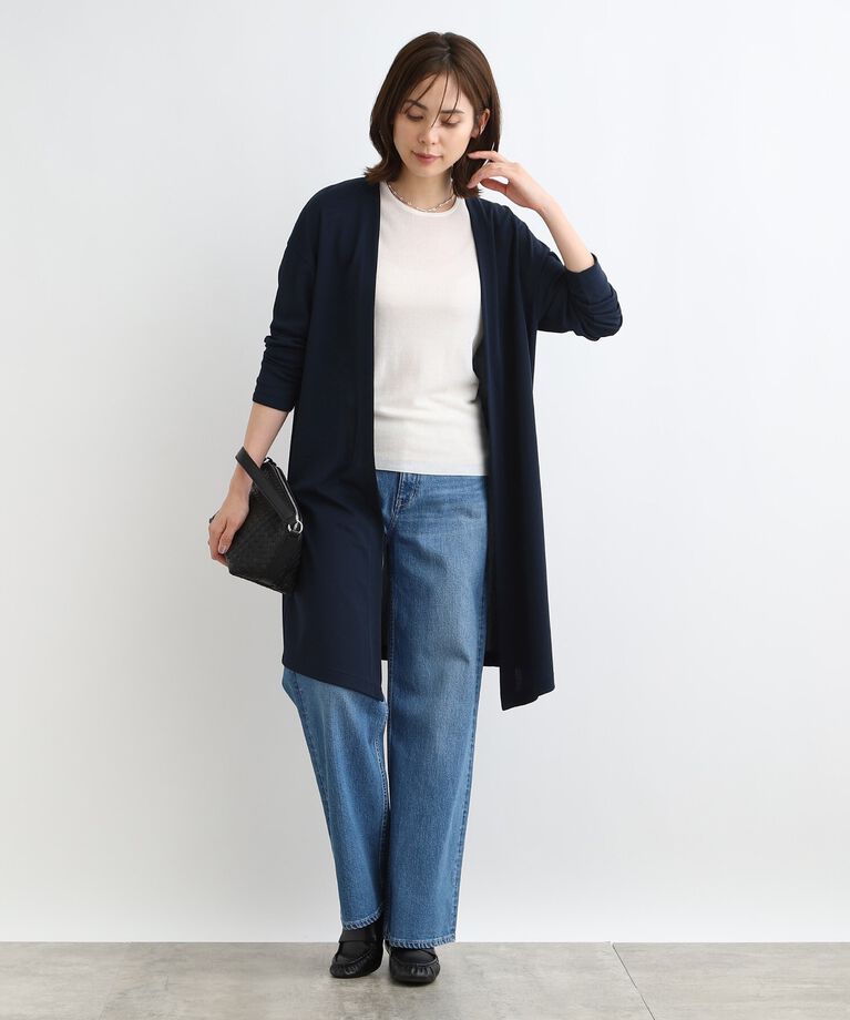 INDIVI「【接触冷感】リラクシージャージカーディガン」|カーディガン|