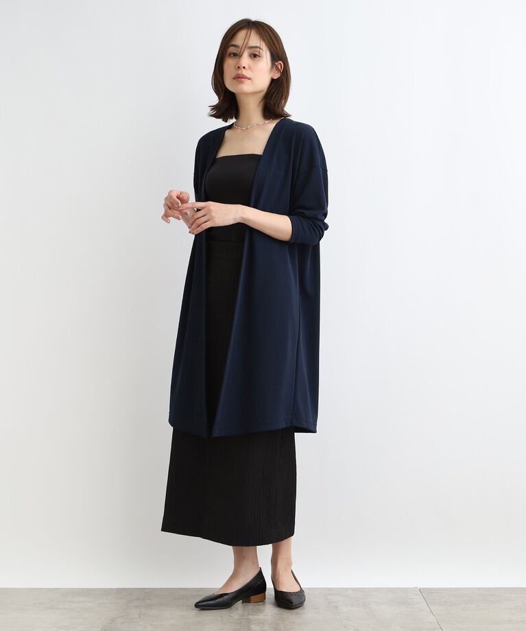 INDIVI「【接触冷感】リラクシージャージカーディガン」|カーディガン|