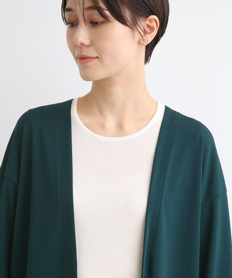 INDIVI「【接触冷感】リラクシージャージカーディガン」|カーディガン|