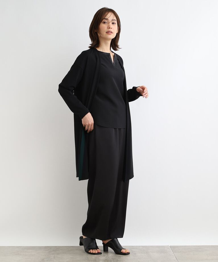 INDIVI「【接触冷感】リラクシージャージカーディガン」|カーディガン|