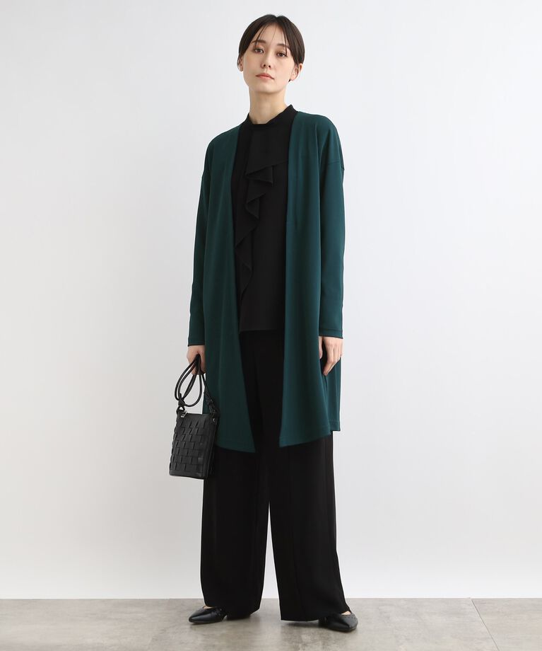 INDIVI「【接触冷感】リラクシージャージカーディガン」|カーディガン|
