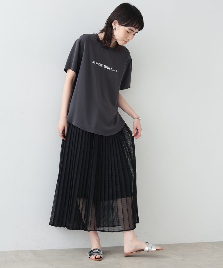 GALLEST「メッシュプリーツスカート」|スカート|