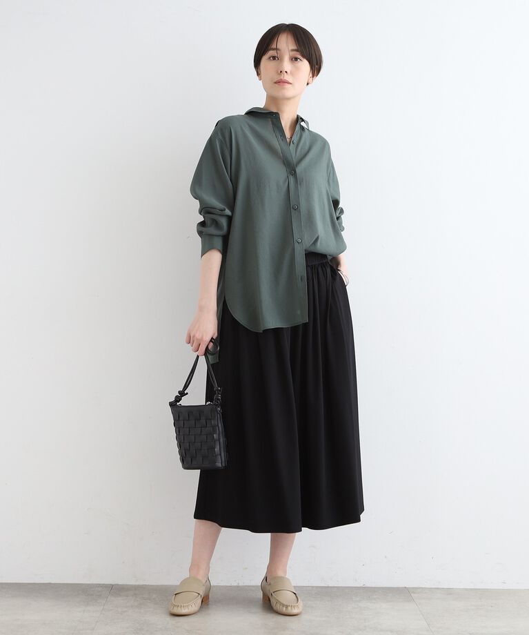 INDIVI「【洗える／ウエストゴム】ジャージスカーチョ」|その他|