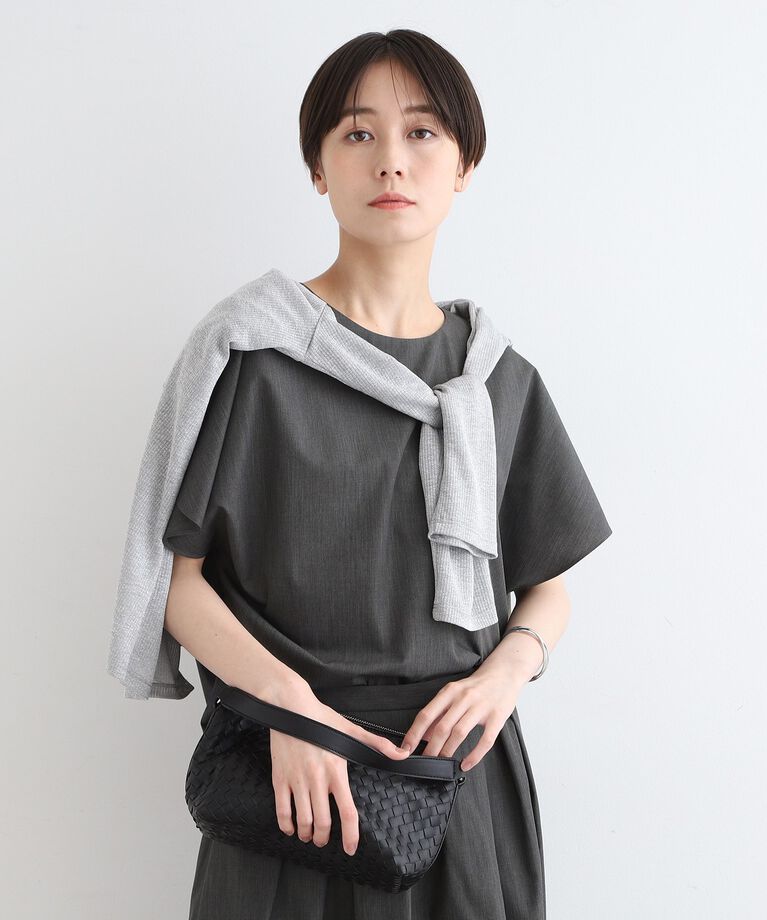 INDIVI「【洗える／UVケア／接触冷感／SETUP可能】ブロード素材フレンチブラウス」|シャツ・ブラウス|