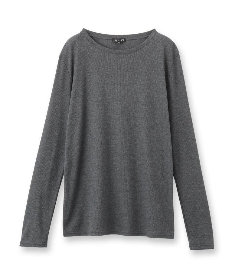 INDIVI「【洗える】ソフトテレコカットソートップス」|Tシャツ・カットソー|