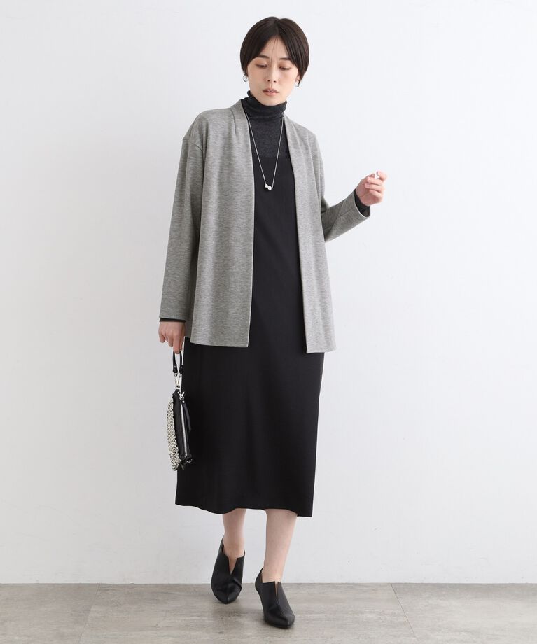 INDIVI「【洗える／UVケア／SETUP可能】ライトジャージカーディガン」|カーディガン|