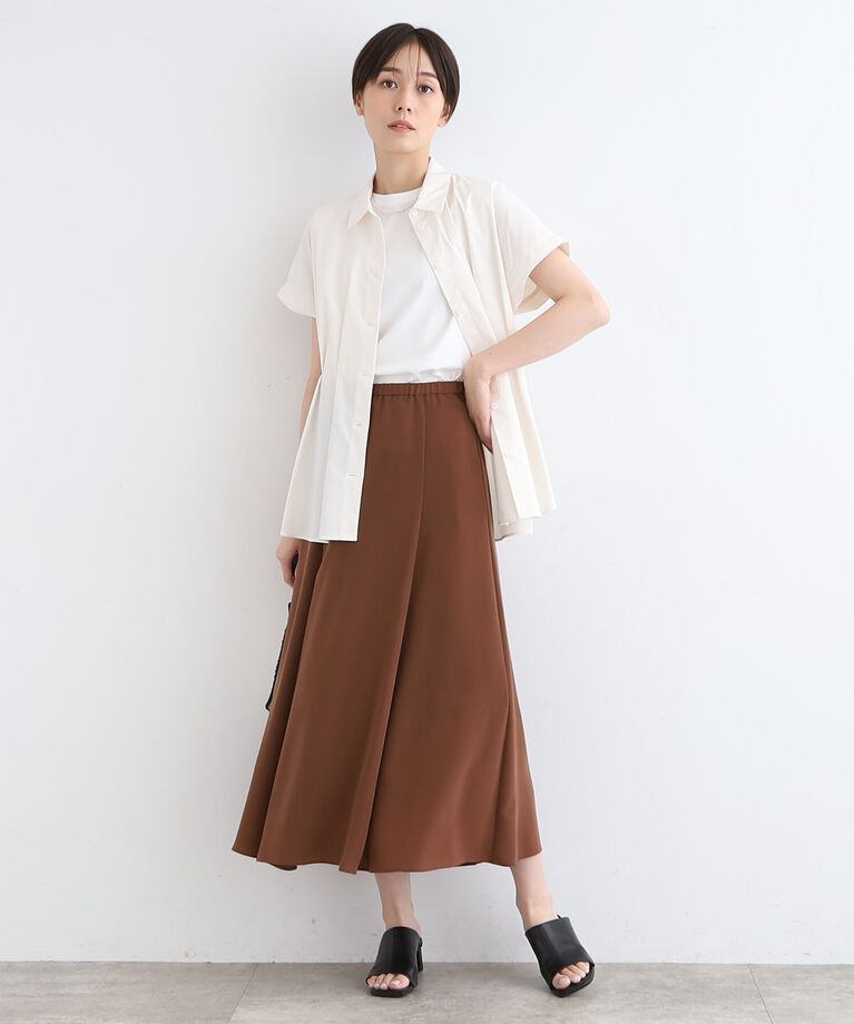 INDIVI「【洗える／SETUP可能】ニュアンスイージースカート」|スカート|