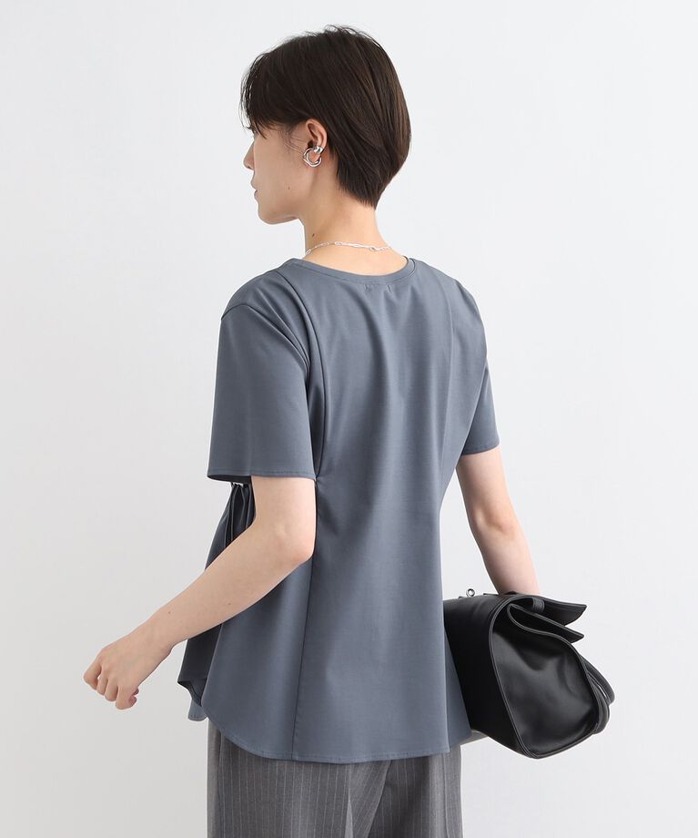 INDIVI「【洗える／トレンド】ドロストデザインTシャツ」|Tシャツ・カットソー|