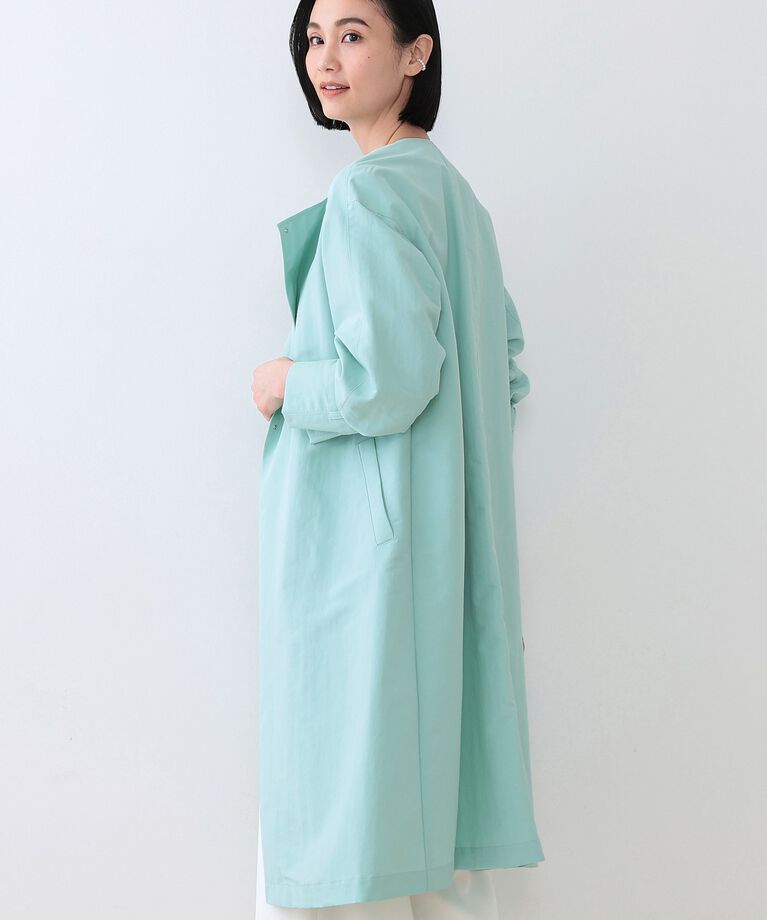 INDIVI「春SALE！【撥水／UVケア／軽量】トレンチ風ロングコート」|トレンチコート|