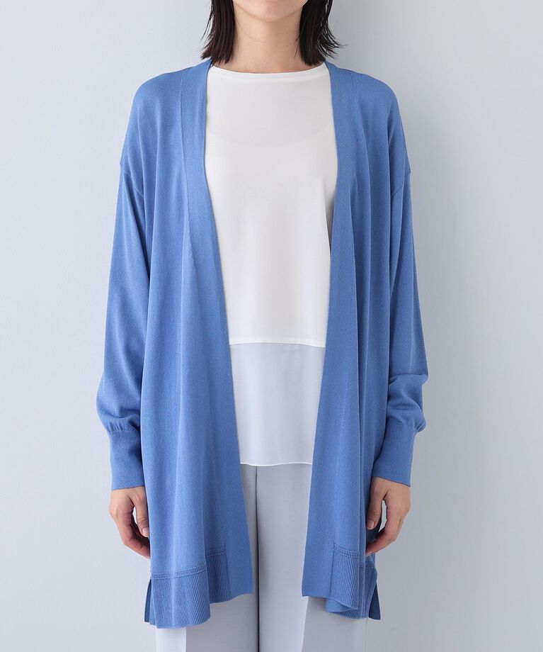 INDIVI「春SALE！【洗える／肌触り◎】ミニマムデザイン ニットカーディガン」|カーディガン|