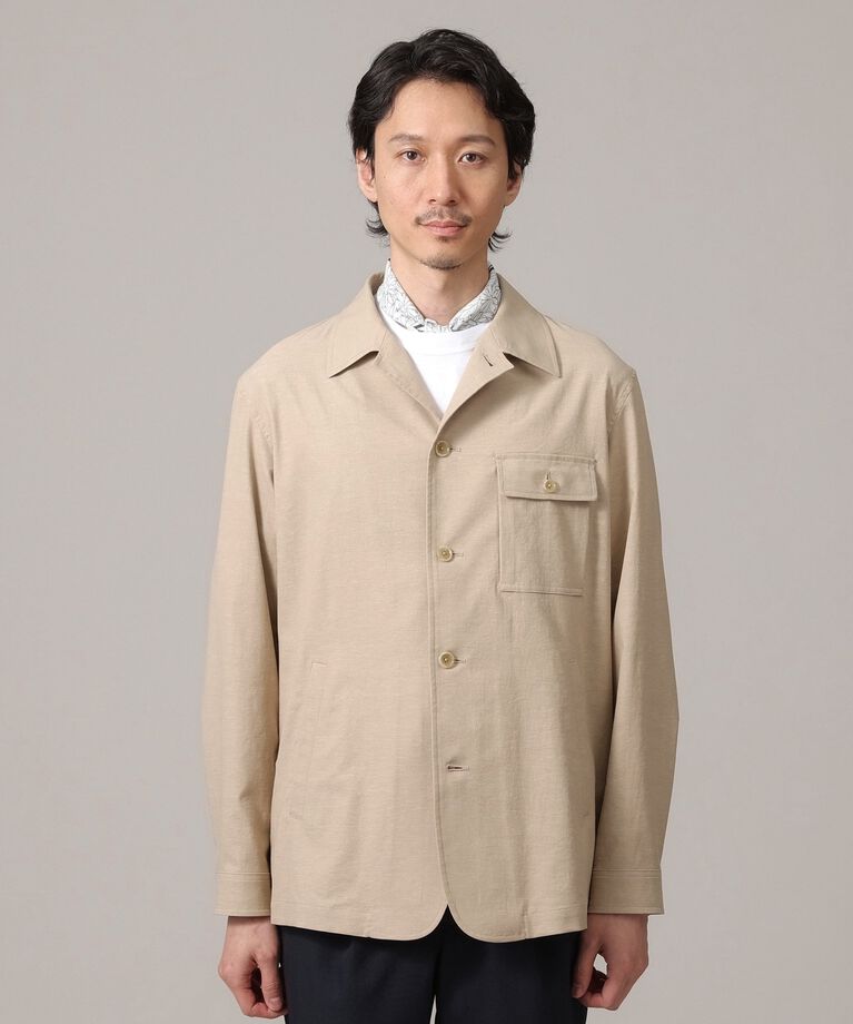 TAKEO KIKUCHI「【軽羽織】ストレッチ シャツジャケット」|シャツ・ブラウス|