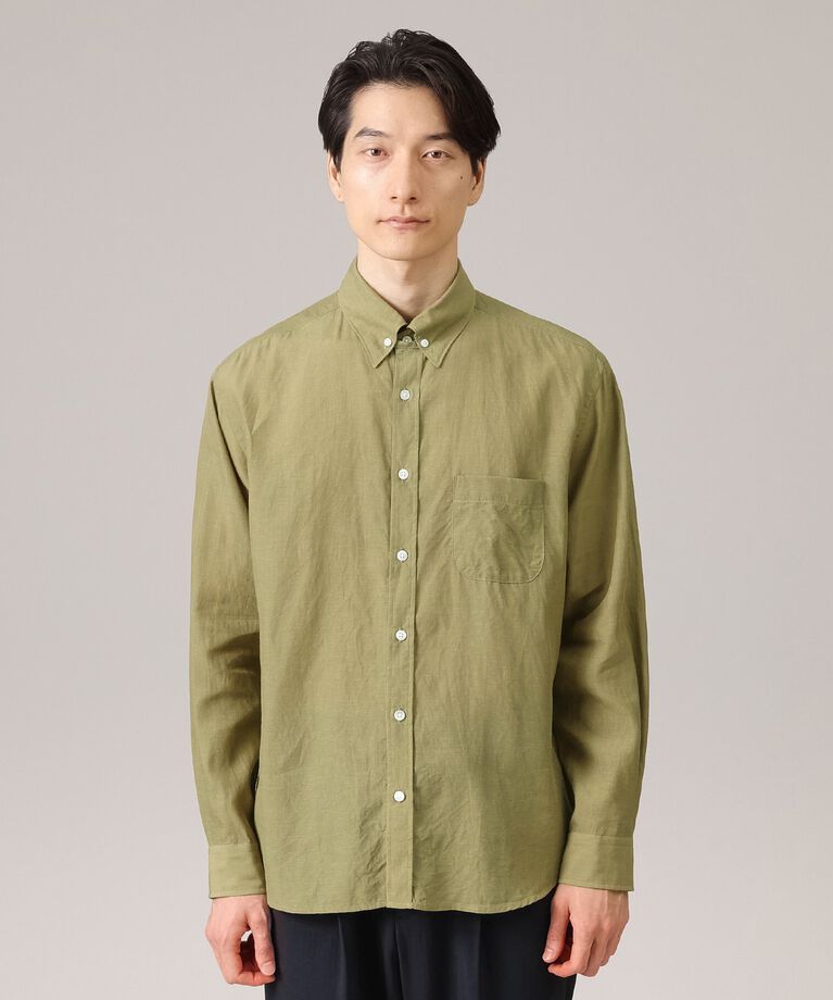 TAKEO KIKUCHI「【Made in JAPAN】タブカラー スラブローン 長袖シャツ」|シャツ・ブラウス|
