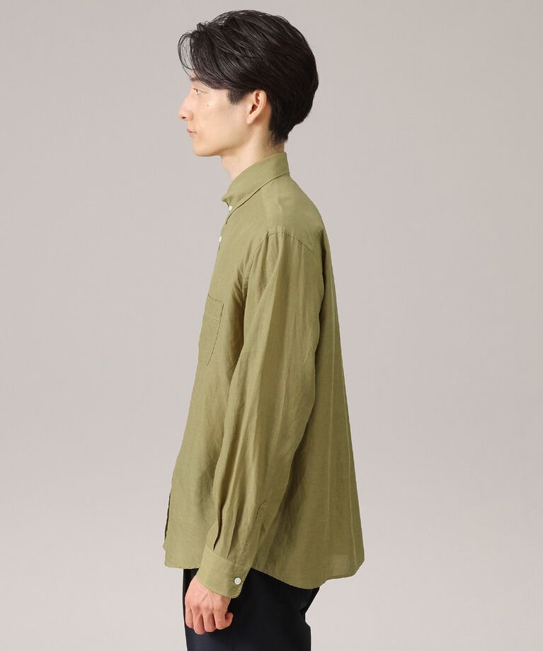 TAKEO KIKUCHI「【Made in JAPAN】タブカラー スラブローン 長袖シャツ」|シャツ・ブラウス|