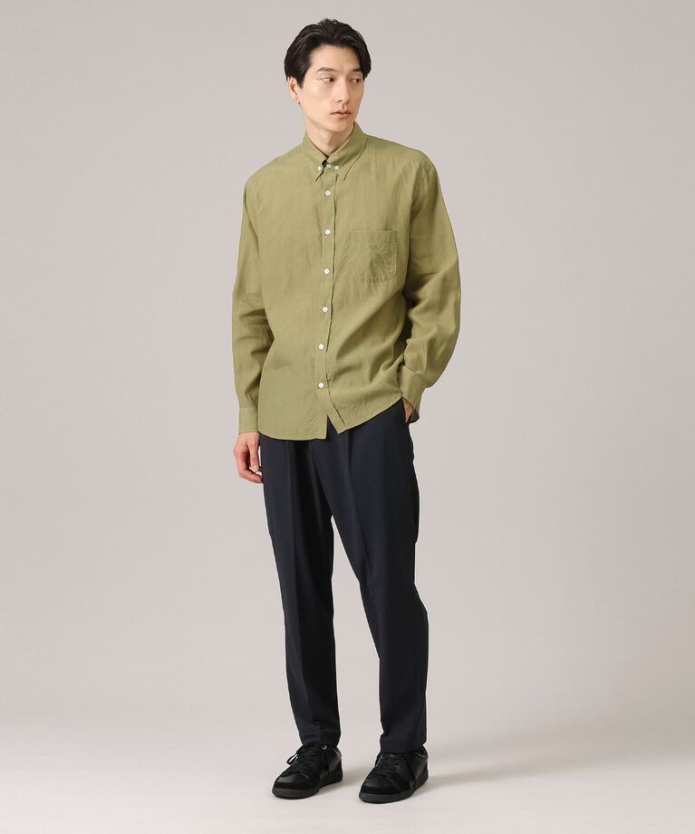 TAKEO KIKUCHI「【Made in JAPAN】タブカラー スラブローン 長袖シャツ」|シャツ・ブラウス|