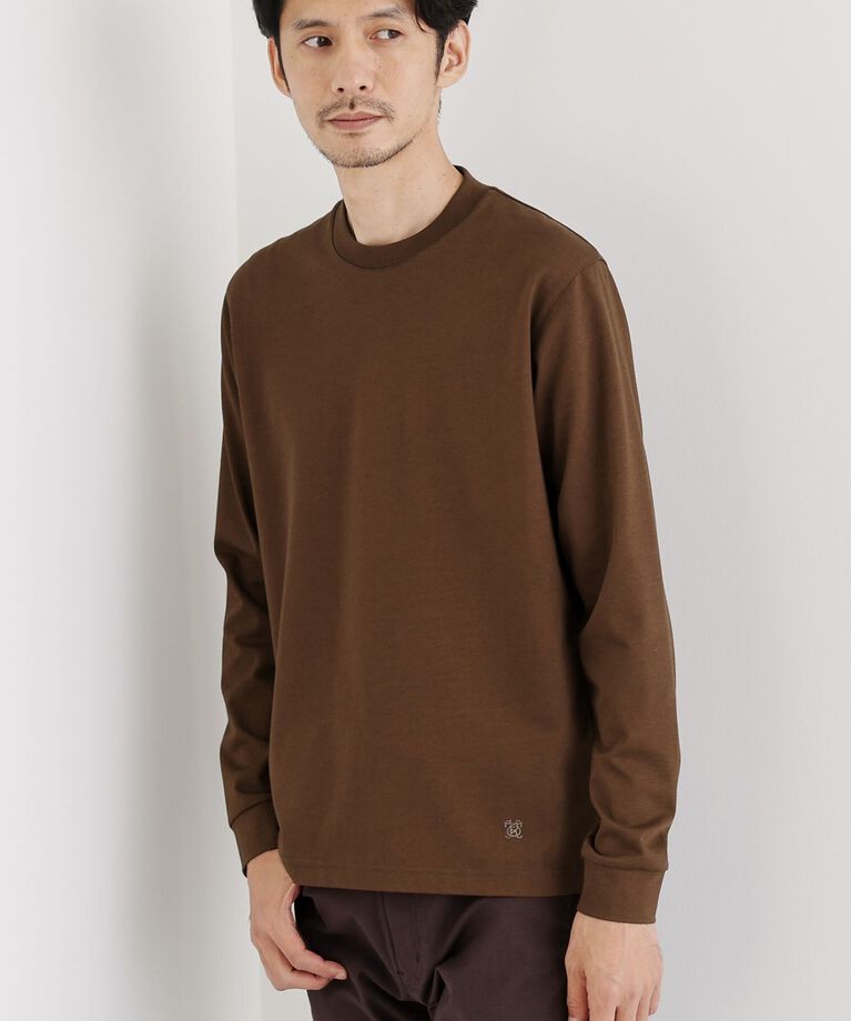 TAKEO KIKUCHI「【抗菌防臭/ジャケット対応】テーラード 長袖Tシャツ」|Tシャツ・カットソー|ブラウン(043)