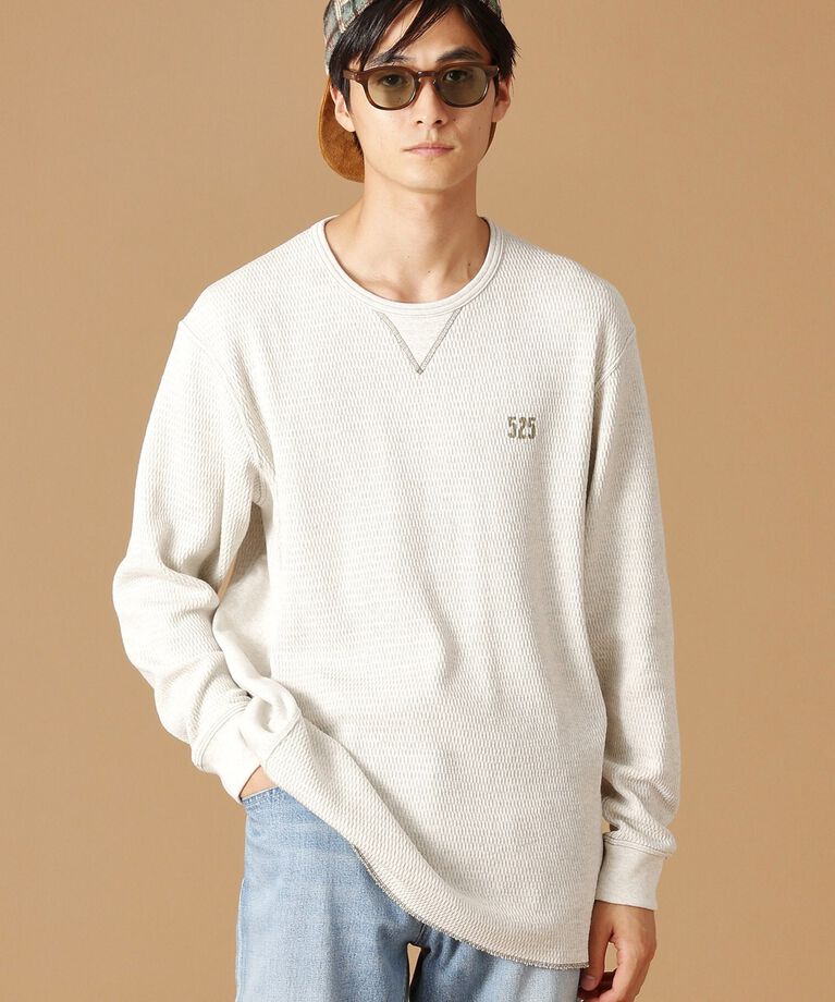 40CARATS&525「【Made in JAPAN】サーマル 長袖ジャージプルオーバー」|Tシャツ・カットソー|ｱｲﾎﾞﾘｰ(004)