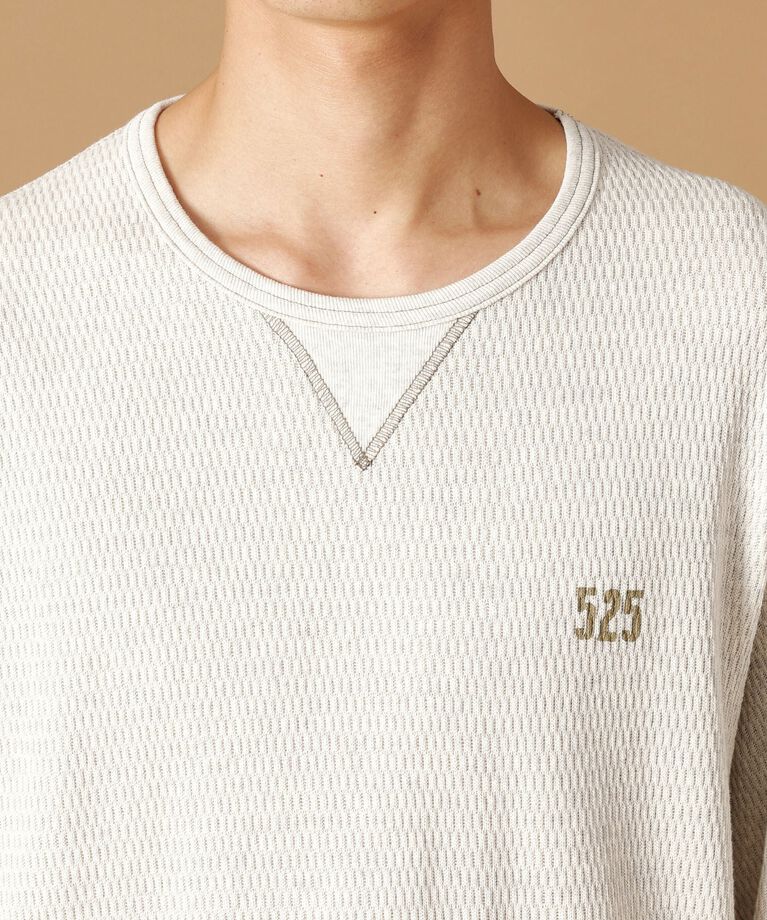 40CARATS&525「【Made in JAPAN】サーマル 長袖ジャージプルオーバー」|Tシャツ・カットソー|