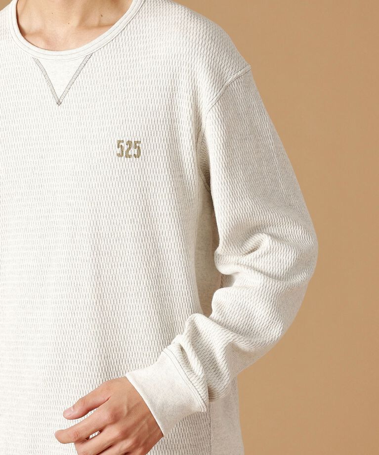 40CARATS&525「【Made in JAPAN】サーマル 長袖ジャージプルオーバー」|Tシャツ・カットソー|