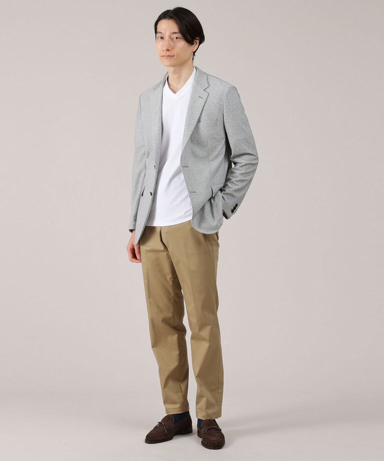 TAKEO KIKUCHI「【抗菌防臭】尾州 リネンブレンド ハニカムメッシュ ジャケット」|テーラードジャケット|
