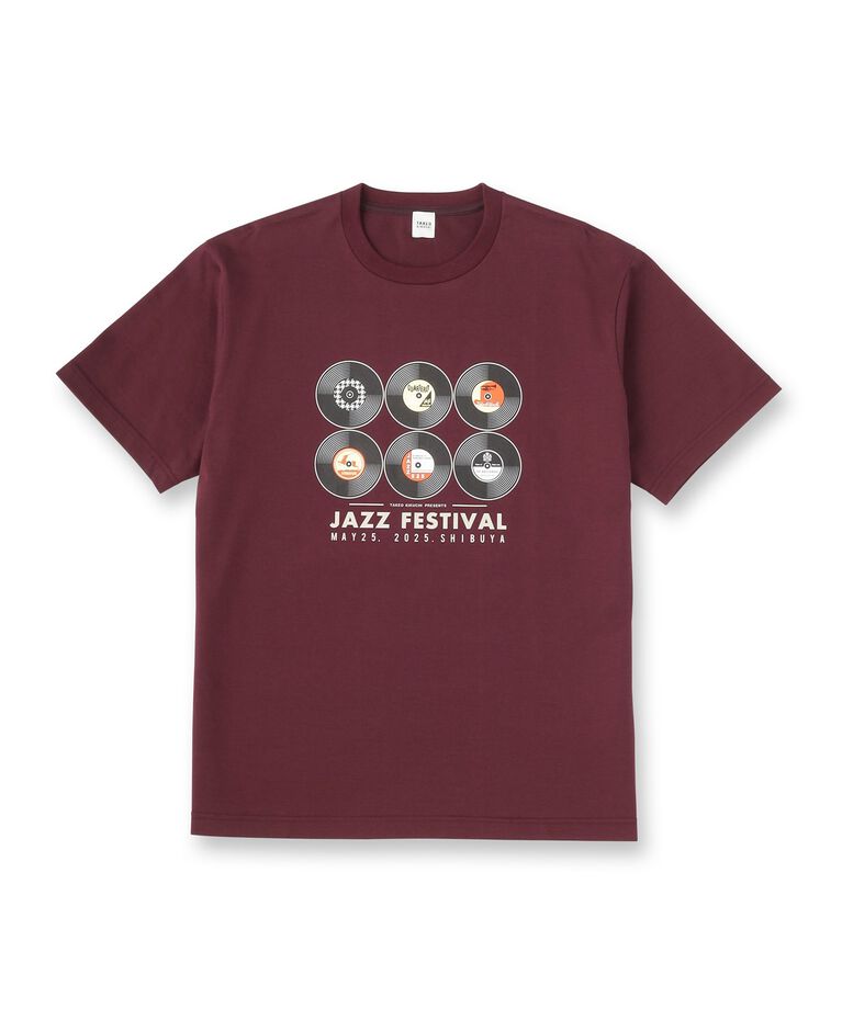 TAKEO KIKUCHI「レコードプリント 天竺 Tシャツ」|Tシャツ・カットソー|