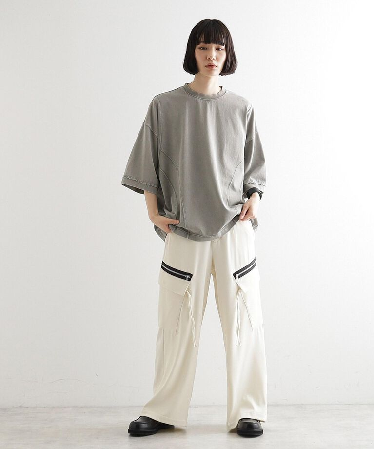 tk.TAKEO KIKUCHI「ヴィンテージクロップドTシャツ/ヴィンテージライク/半袖Tシャツ」|Tシャツ・カットソー|