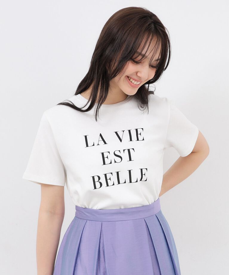 index「UV シルケットスムースロゴTシャツ【接触冷感/洗濯機洗い可】」|Tシャツ・カットソー|