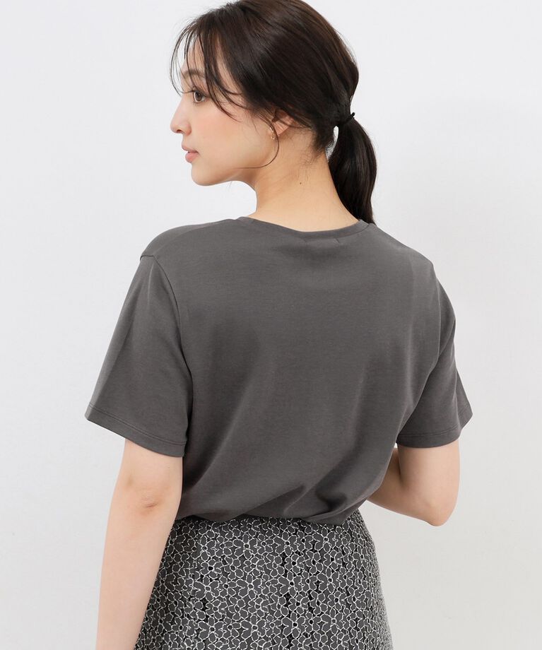 index「UV シルケットスムースロゴTシャツ【接触冷感/洗濯機洗い可】」|Tシャツ・カットソー|