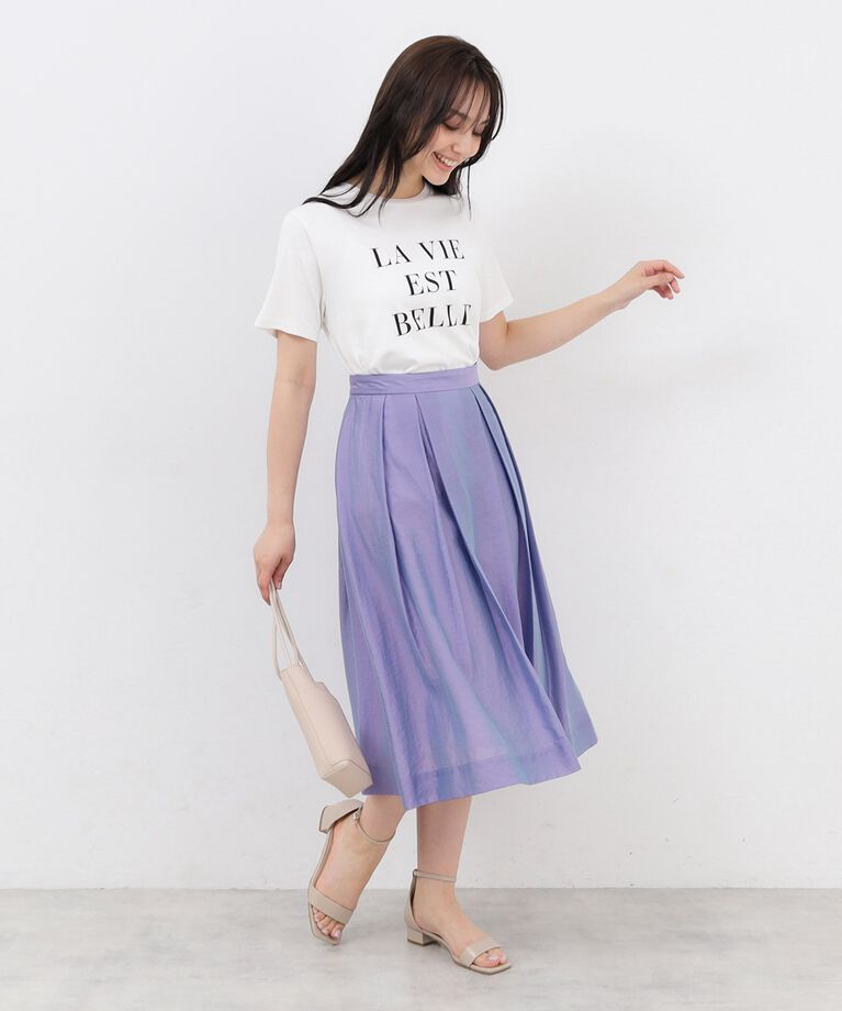 index「UV シルケットスムースロゴTシャツ【接触冷感/洗濯機洗い可】」|Tシャツ・カットソー|