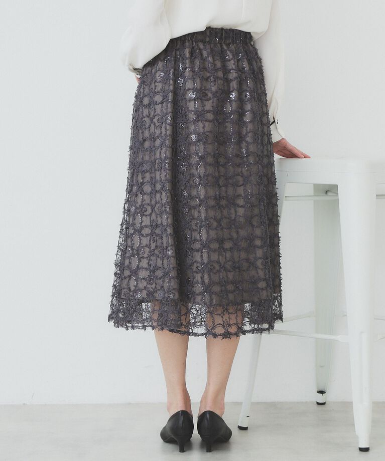index「フラワーレース刺繍マーメイドスカート【洗濯機洗い可】」|スカート|
