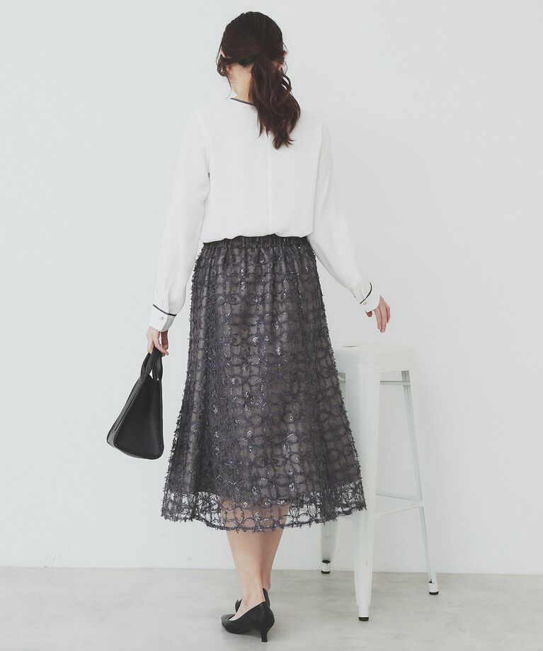 index「フラワーレース刺繍マーメイドスカート【洗濯機洗い可】」|スカート|