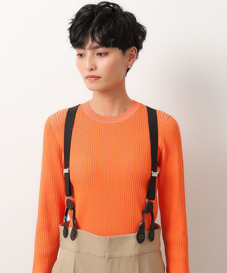 OPAQUE.CLIP「≪ヒルナンデス！で紹介≫ サスペンダー付きワイドパンツ【洗濯機洗い可】」|その他|