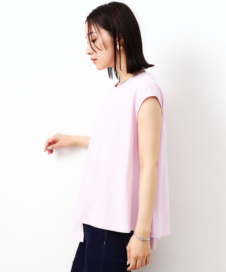 OPAQUE.CLIP「アシンメトリーフレアカットソー【洗濯機洗い可】」|Tシャツ・カットソー|