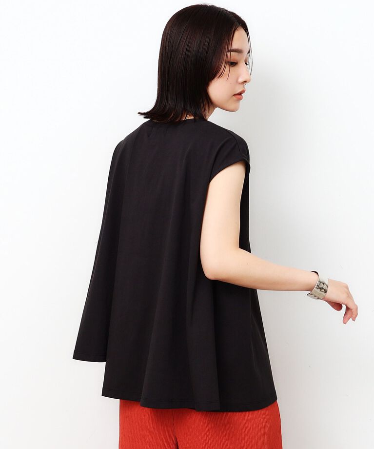 OPAQUE.CLIP「アシンメトリーフレアカットソー【洗濯機洗い可】」|Tシャツ・カットソー|