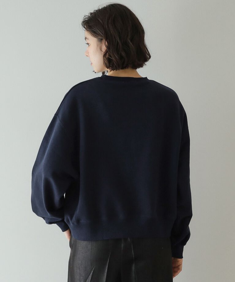 OPAQUE.CLIP「《美人百花掲載》ロゴ裏毛ショートトップス【洗濯機洗い可】」|Tシャツ・カットソー|
