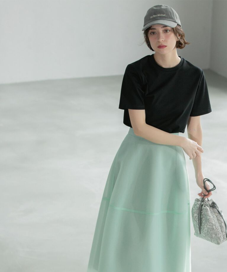 OPAQUE.CLIP「《5色展開/SS-LLサイズ》ベーシックTシャツ【UV/接触冷感/洗濯機洗い可】」|Tシャツ・カットソー|