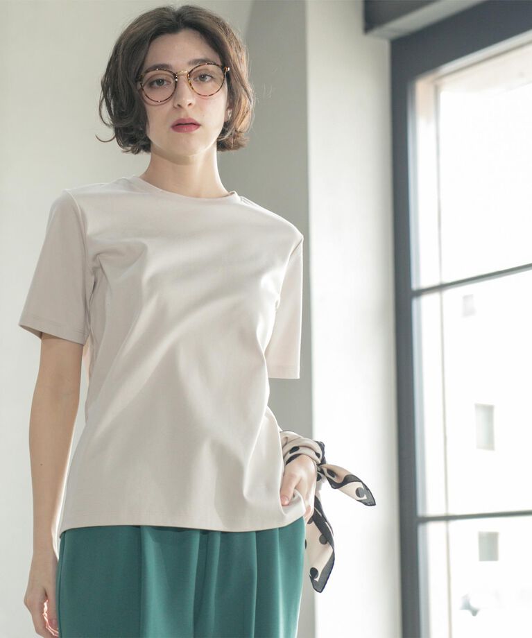 OPAQUE.CLIP「《5色展開/SS-LLサイズ》ベーシックTシャツ【UV/接触冷感/洗濯機洗い可】」|Tシャツ・カットソー|