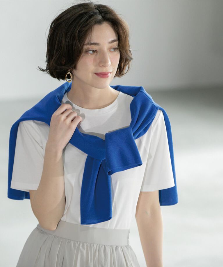 OPAQUE.CLIP「《5色展開/SS-LLサイズ》ベーシックTシャツ【UV/接触冷感/洗濯機洗い可】」|Tシャツ・カットソー|